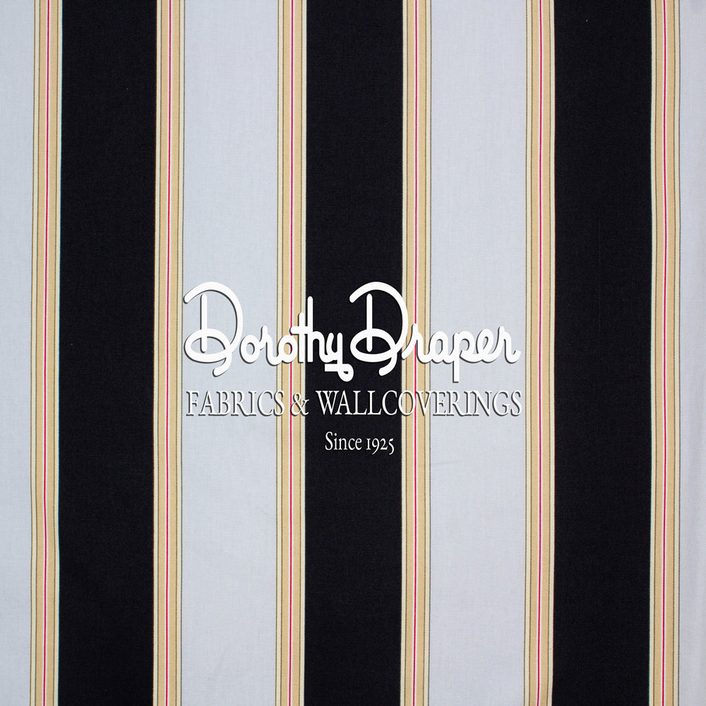 North Shore Stripe Gray/Black Fabric