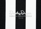 Outdoor Draper Stripe Black Fabric