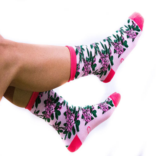 Rhododendron Socks -  Pink