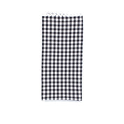 Set of Four Gingham Dinner Napkins ~ Black