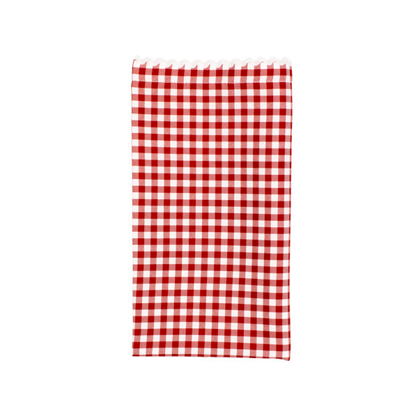Set of Four Dinner Gingham Napkins ~ Red