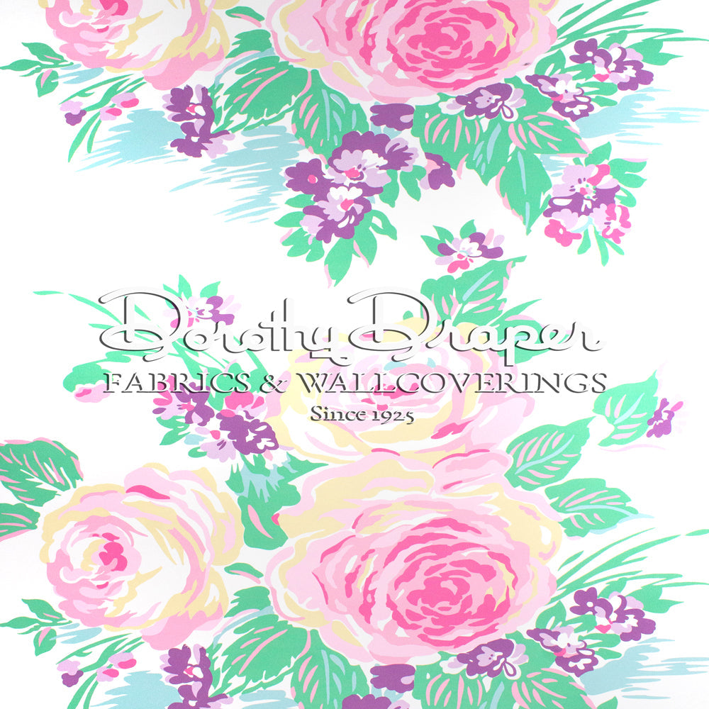 Princess Grace Rose Pink Wallpaper – Dorothy Draper Home