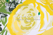 Princess Grace Rose Yellow Fabric