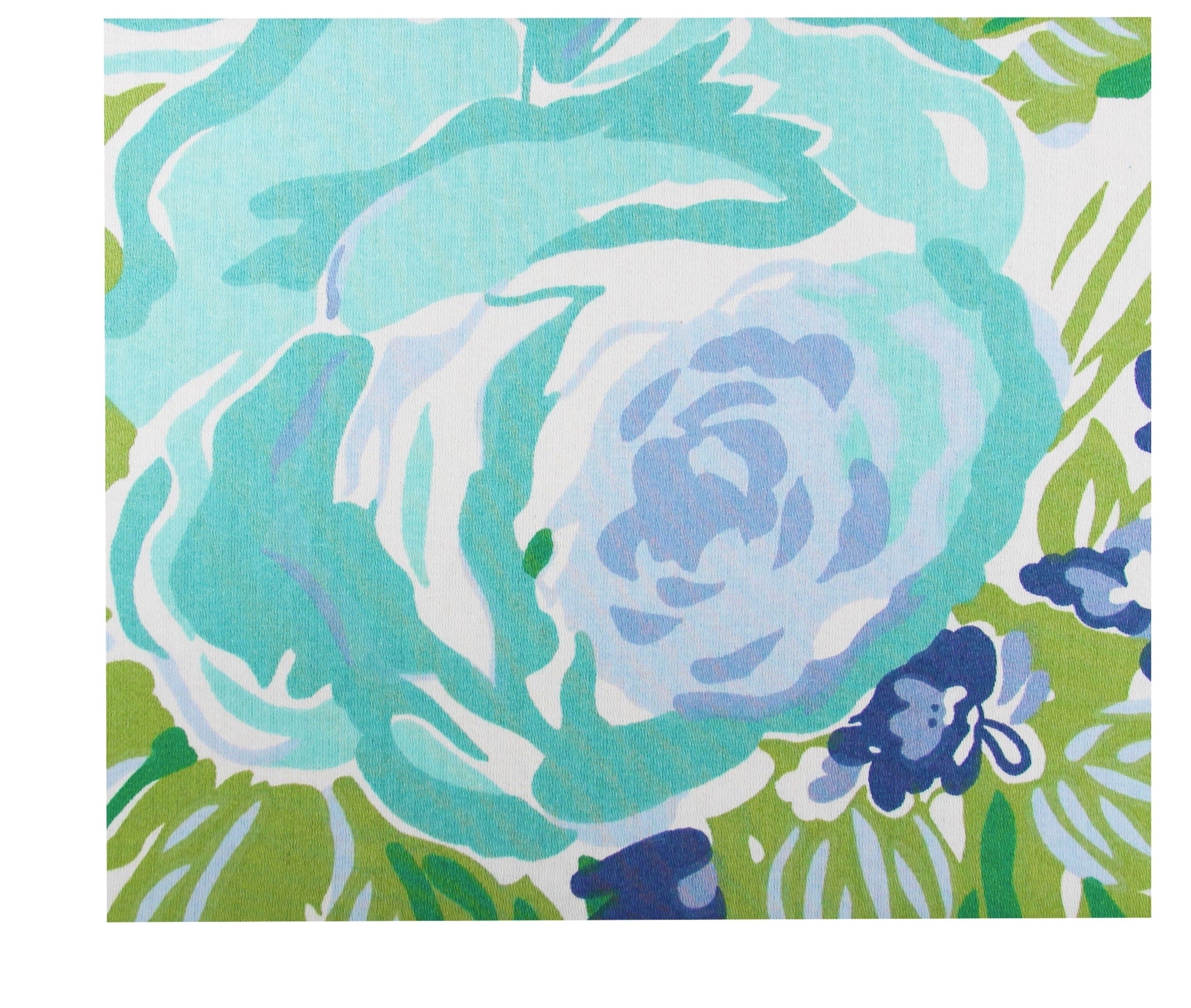 Set of Four Dinner Napkins~Princess Grace Rose Blue