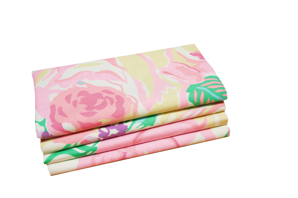 Set of 4 Napkins - Princess Grace Rose Pink - Carleton Varney