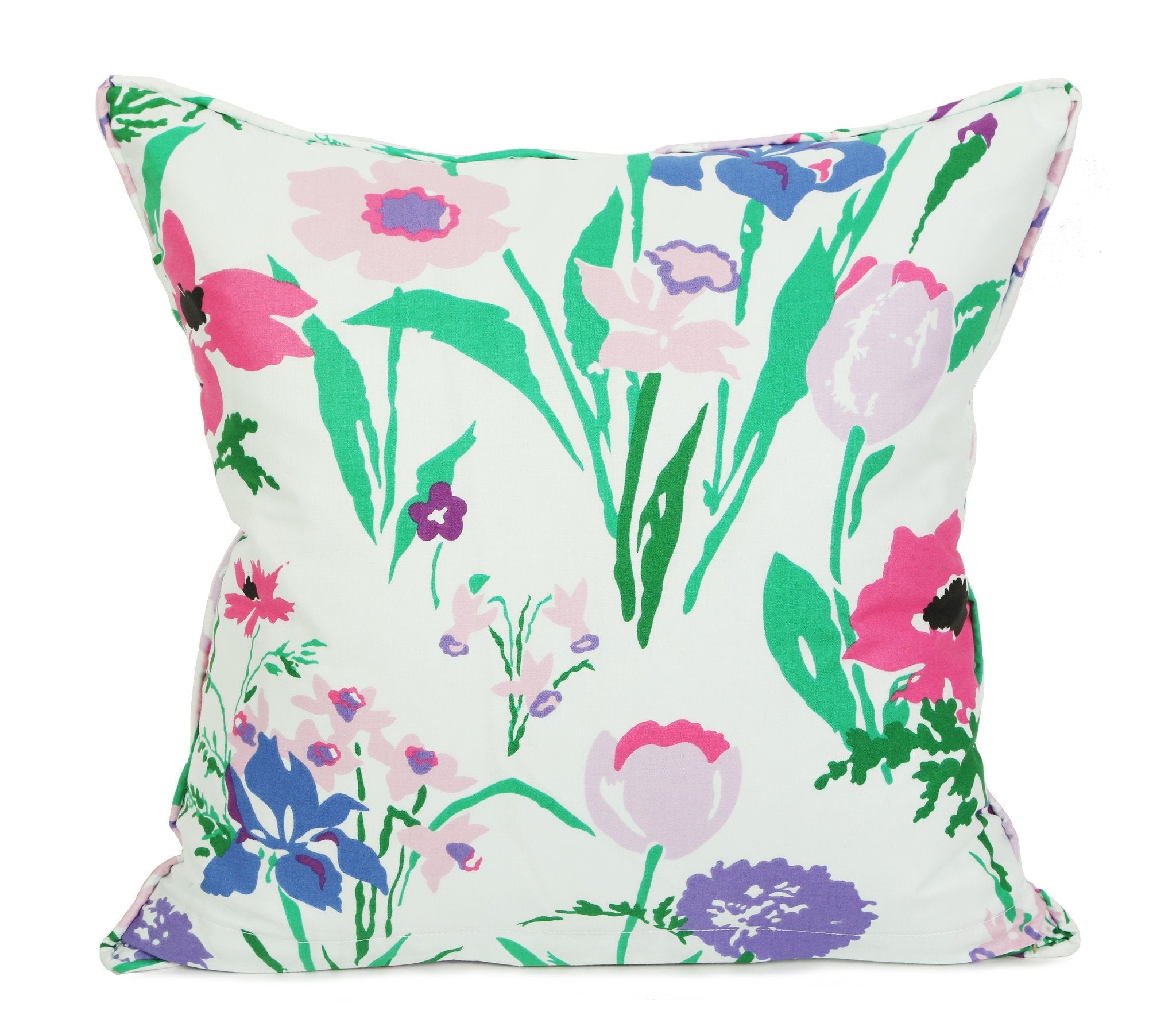 Les Fleures de Toulon Purple & White Fabric