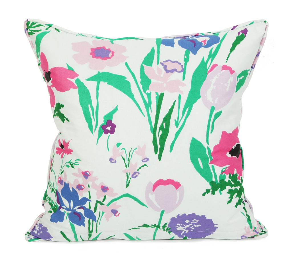 Les Fleures de Toulon Purple & White Fabric