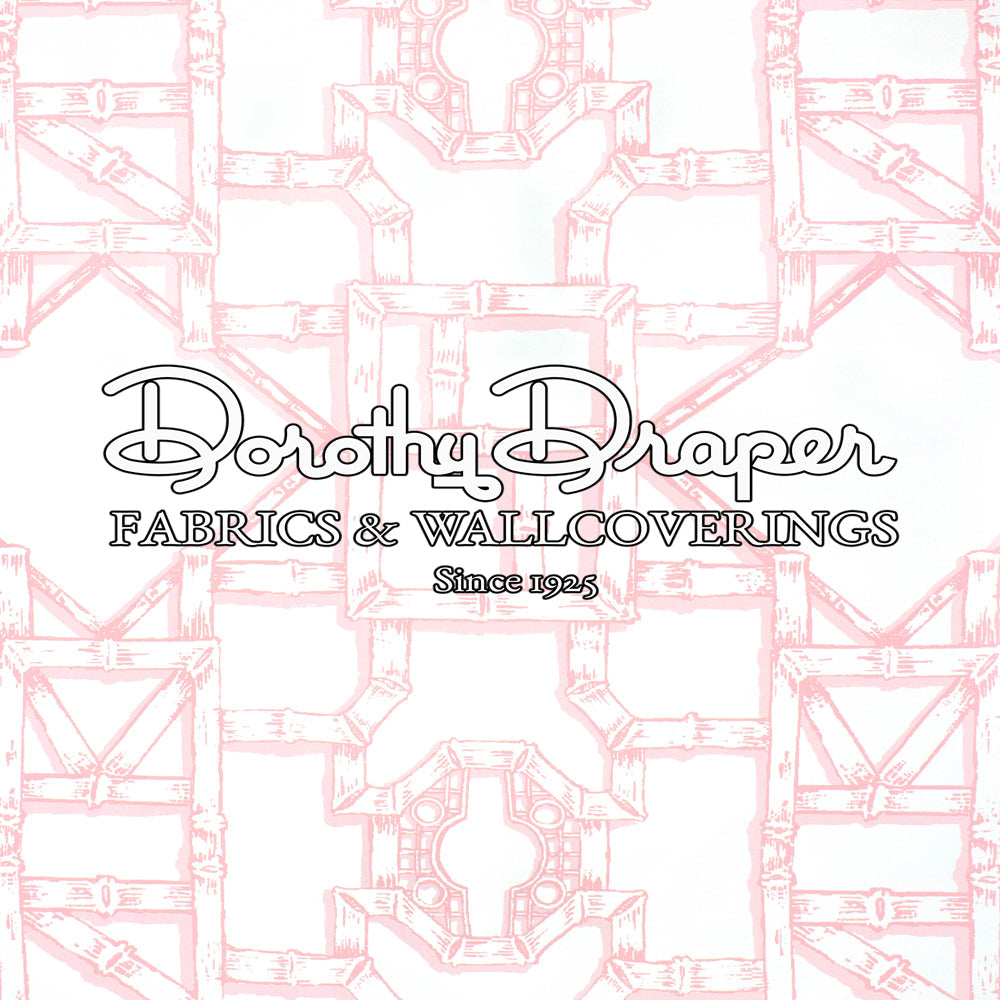 Shangri-La Trellis Pink Wallpaper