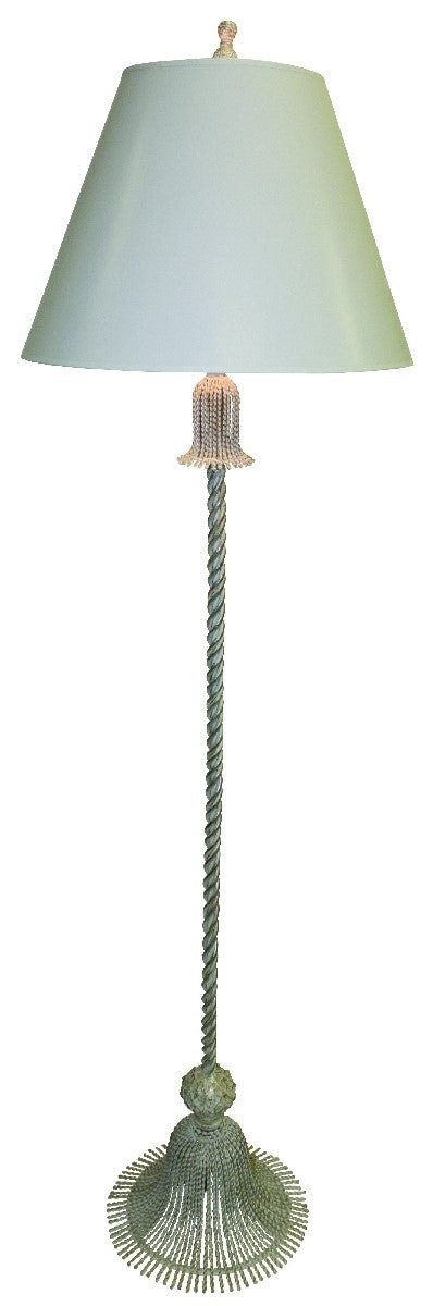 Tassel Floor Lamp in Silver Finish - Carleton Varney