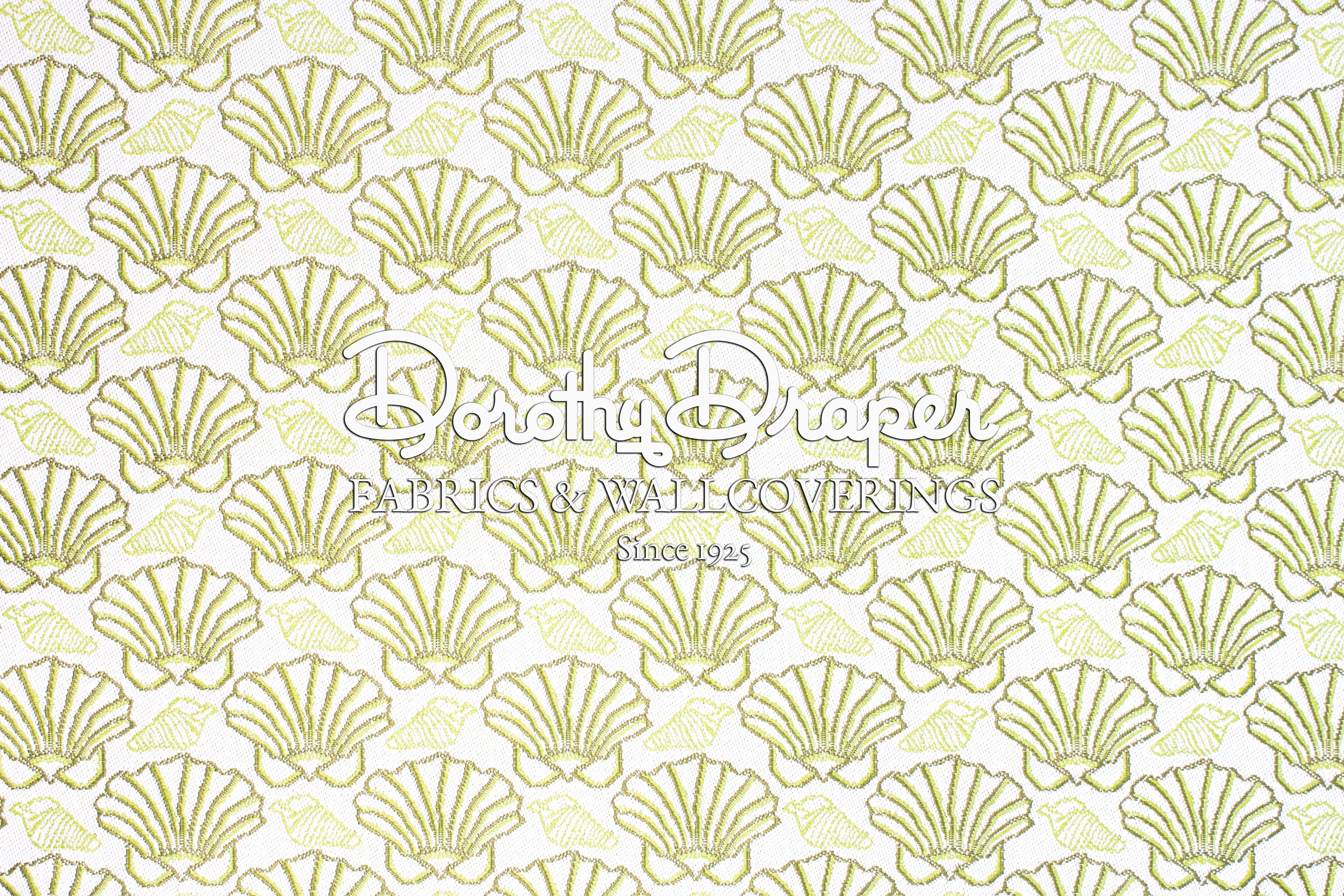 St. Croix Shells outdoor Woven Fabric - Sage