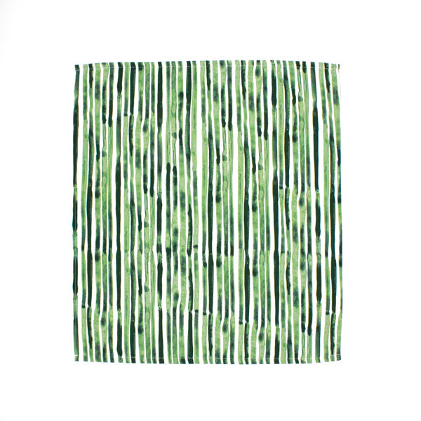 Set of Four Napkins - Strie Dance Key Lime Green