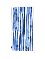 Set of Four Dinner Napkins - Strie Dance Blue
