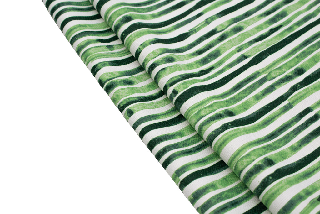 Set of Four Napkins - Strie Dance Key Lime Green