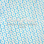 Summer Daisy Aqua Fabric