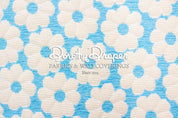 Summer Daisy Aqua Fabric