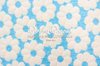 Summer Daisy Aqua Fabric