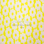 Summer Daisy Yellow Woven Fabric