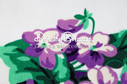 Sweet Violets Purple & White Fabric