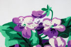 Sweet Violets Purple & White Fabric
