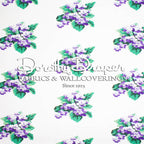 Sweet Violets Purple & White Wallpaper