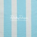 Draper Stripe Aqua Blue Fabric