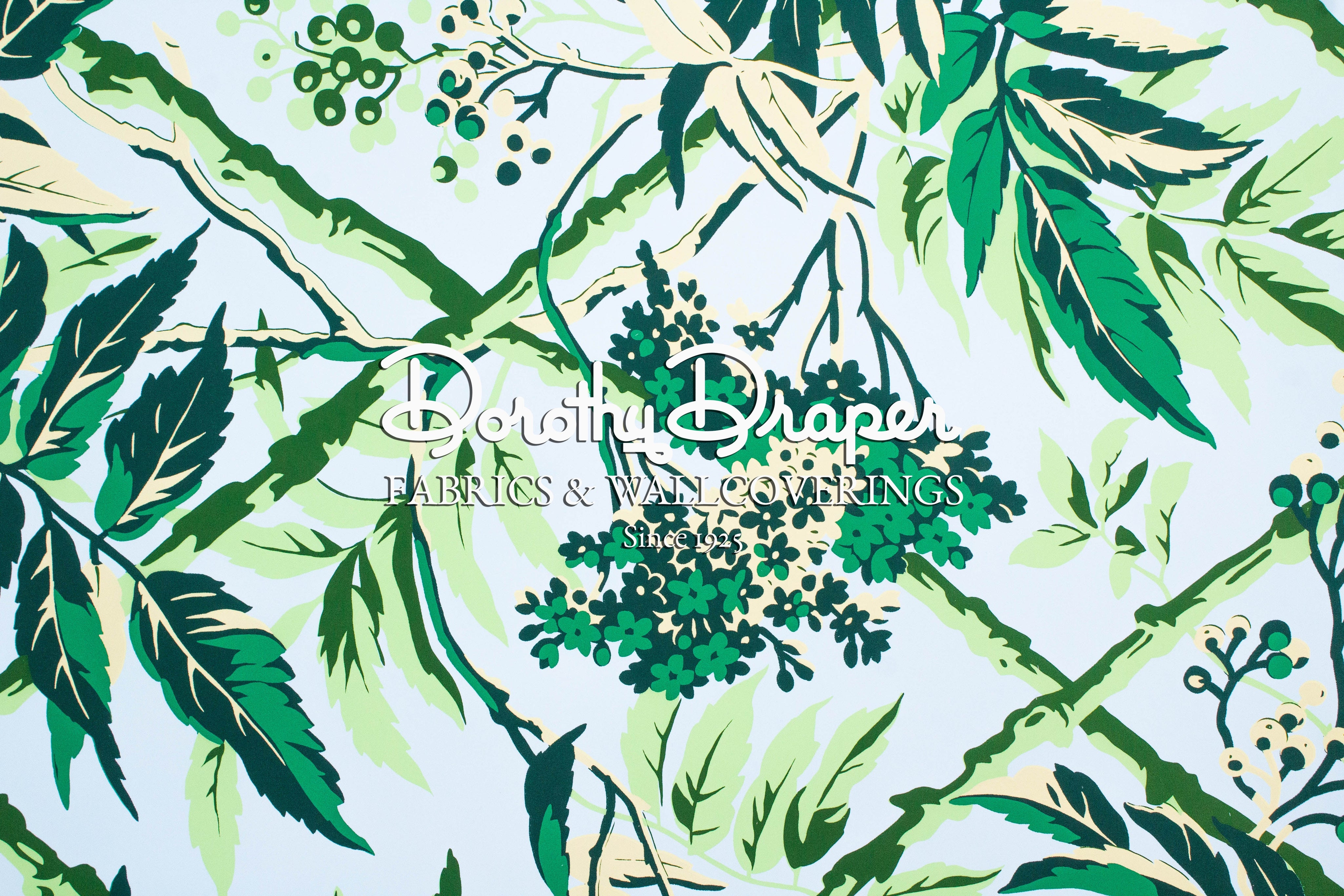 Trellis Room Aqua Wallpaper