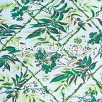 Trellis Room Aqua Wallpaper