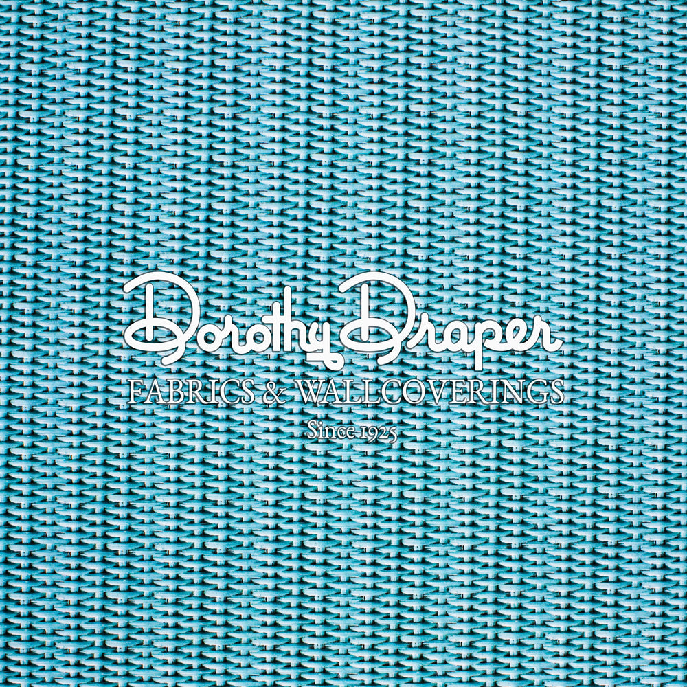 Wicker Indoor/Outdoor Turquoise Fabric