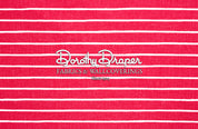 Windsor Stripe Caribbean Red Fabric