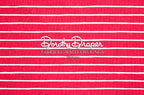 Windsor Stripe Caribbean Red Fabric