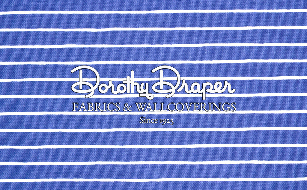 Windsor Stripe Shoys Hanne Blue Fabric