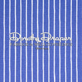 Windsor Stripe Shoys Hanne Blue Fabric